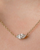 Prong Set Marquise Cut Diamond Necklace