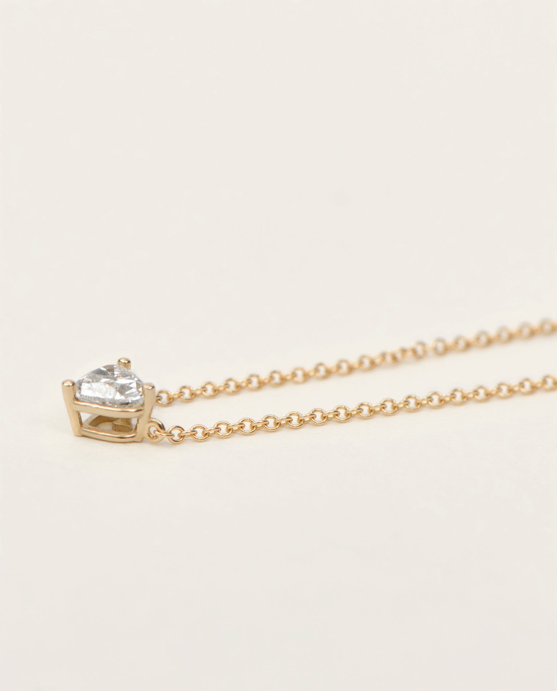 Heart Brilliant Cut Diamond Necklace