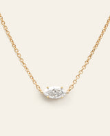 Prong Set Marquise Cut Diamond Necklace