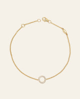 Diamond Pavé Open Circle Bracelet