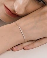 Diamond Pavé Bar Bracelet White Gold