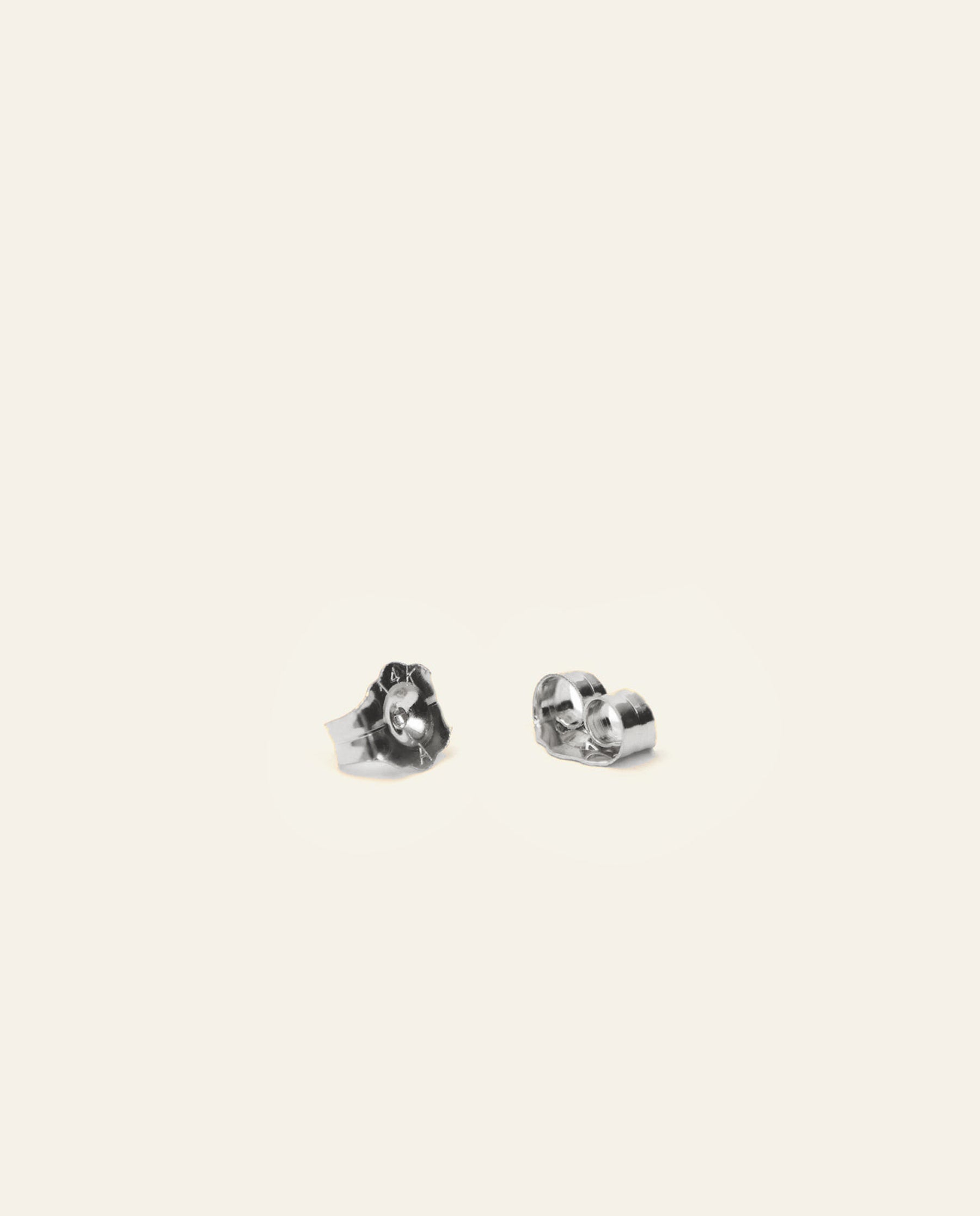 Triangle Cut Diamond Stud Earrings White Gold