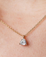 Triangle Cut Diamond Pendant Necklace